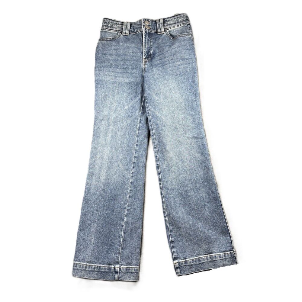 Talbots Women Jeans Flare Leg High Waist Melody Wash Size 2P 2 Petite Short M184